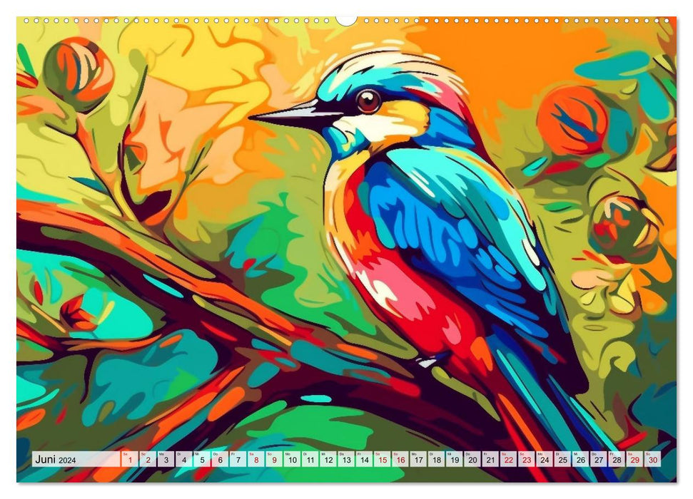 Flieg und trag die Farben ins Licht (CALVENDO Premium Wandkalender 2024)