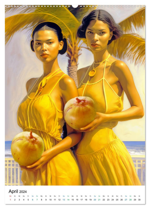 Tropische Träumereien (CALVENDO Premium Wandkalender 2024)