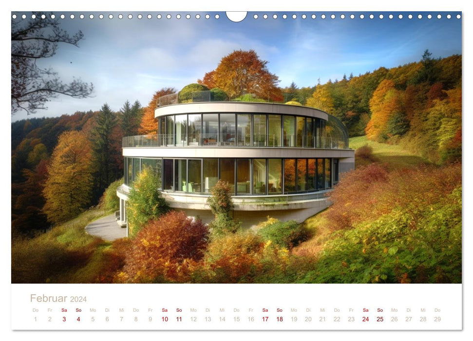 Häuser in den Bergen (CALVENDO Wandkalender 2024)