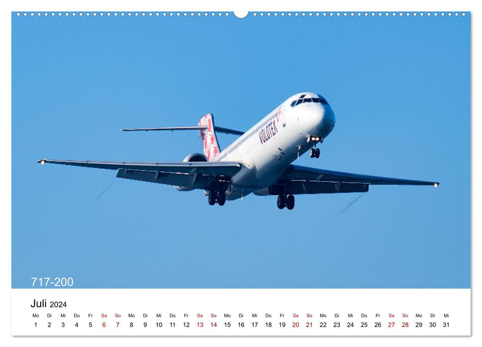 Flugzeuge von Boeing (CALVENDO Premium Wandkalender 2024)