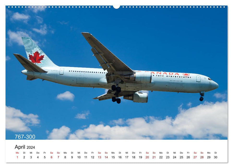 Flugzeuge von Boeing (CALVENDO Wandkalender 2024)