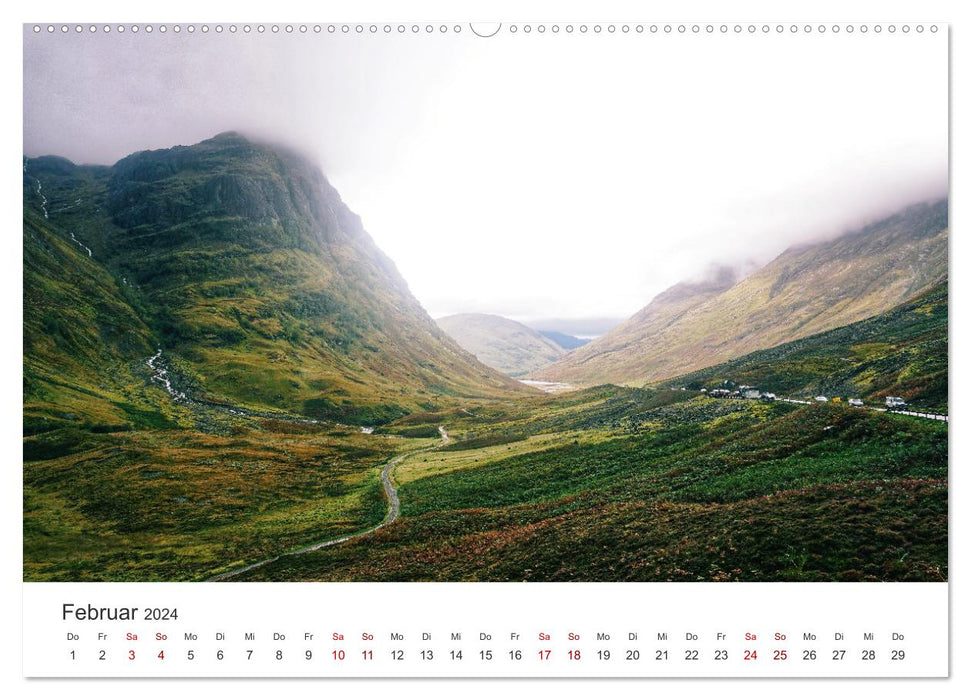 Schottland - Eine eindrucksvolle Reise in ein wunderschönes Land. (CALVENDO Wandkalender 2024)