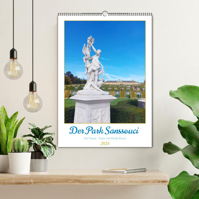 Der Park Sanssouci - ein Traum (CALVENDO Wandkalender 2024)