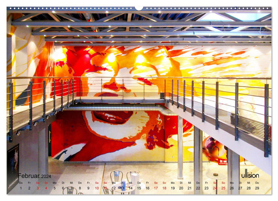 GANZ GROSSES KINO - Meisterwerke der Wandgestaltung (CALVENDO Premium Wandkalender 2024)