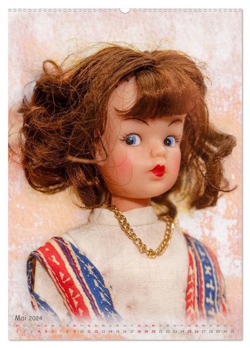 Portraits de poupées du siècle dernier (Calendrier mural CALVENDO Premium 2024) 