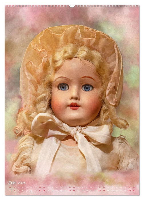 Portraits de poupées du siècle dernier (Calendrier mural CALVENDO Premium 2024) 