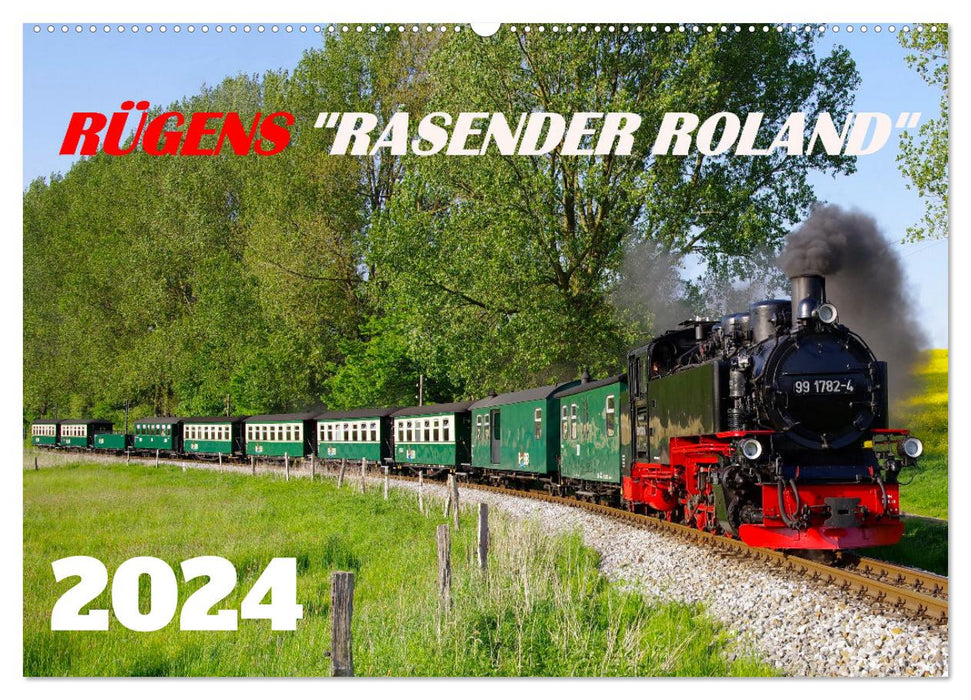 Rügens "rasender Roland" (CALVENDO Wandkalender 2024)