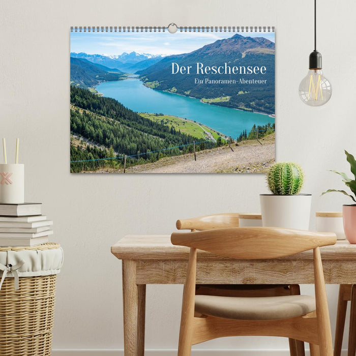 Lake Reschen - a panoramic adventure (CALVENDO wall calendar 2024) 