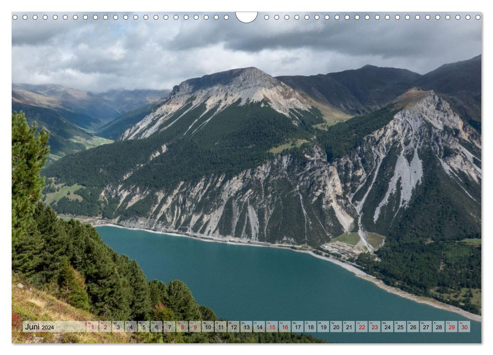 Lake Reschen - a panoramic adventure (CALVENDO wall calendar 2024) 