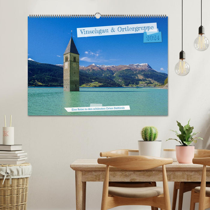 Vinschgau &amp; Ortler Alps (CALVENDO wall calendar 2024) 