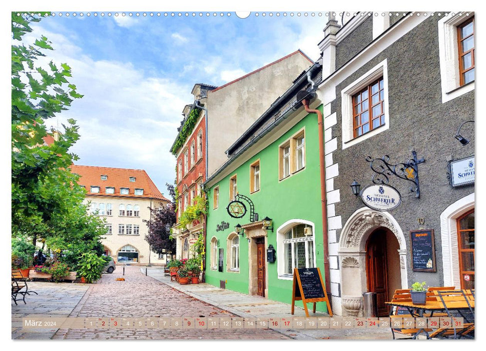 Die schöne Meißner Altstadt (CALVENDO Wandkalender 2024)