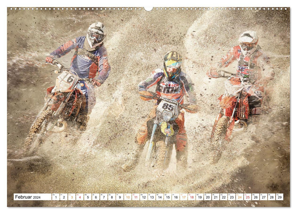 Motocross extrem (CALVENDO Premium Wandkalender 2024)