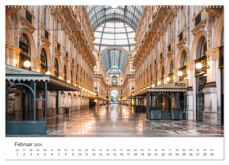 Milan – La ville de la mode par excellence en Europe. (Calendrier mural CALVENDO Premium 2024) 