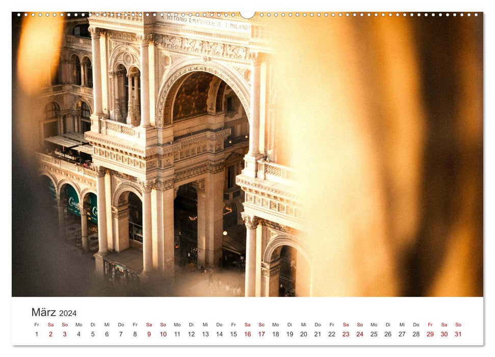 Milan – La ville de la mode par excellence en Europe. (Calendrier mural CALVENDO Premium 2024) 