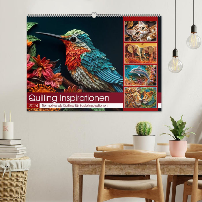 Inspirations quilling (Calendrier mural CALVENDO 2024) 