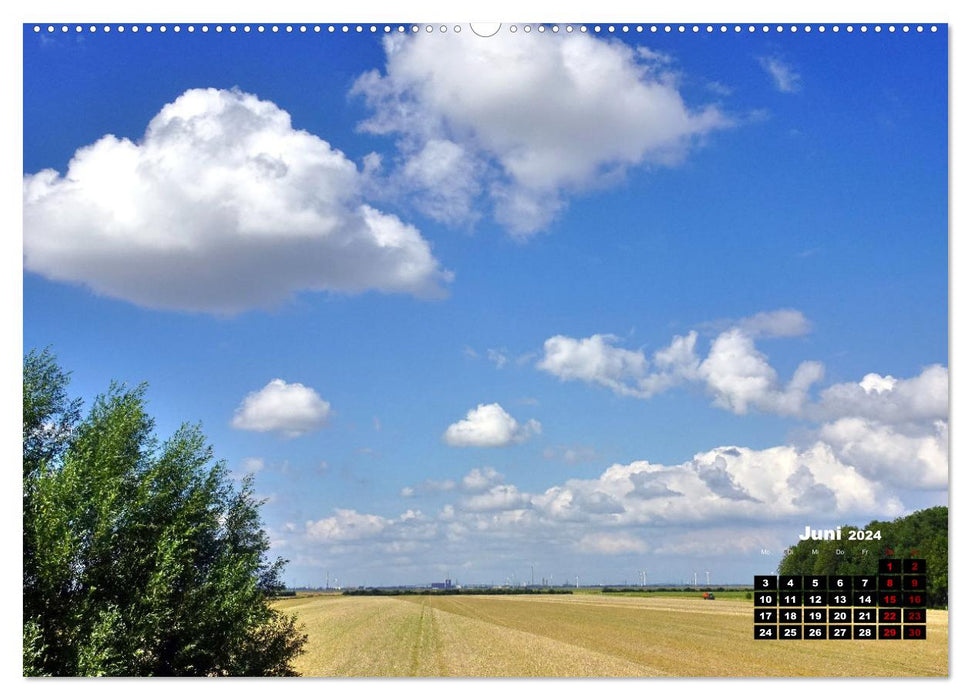 Krummendeich - Idylle de village sur l'Elbe (calendrier mural CALVENDO 2024) 