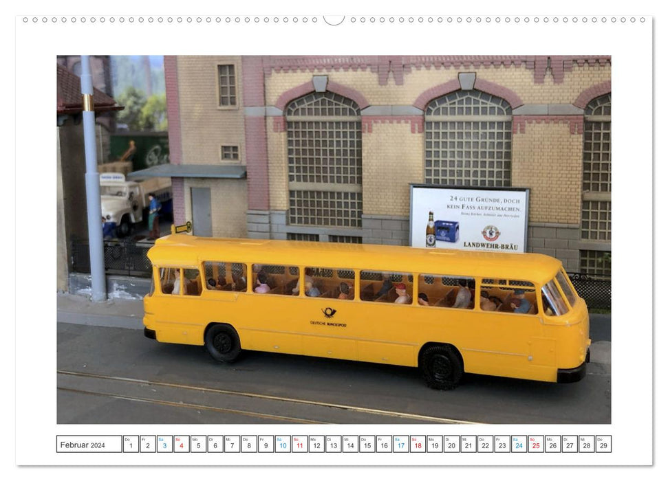 Bus miniatures (Calendrier mural CALVENDO Premium 2024) 