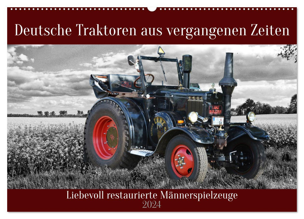 Tracteurs allemands d'autrefois (calendrier mural CALVENDO 2024) 