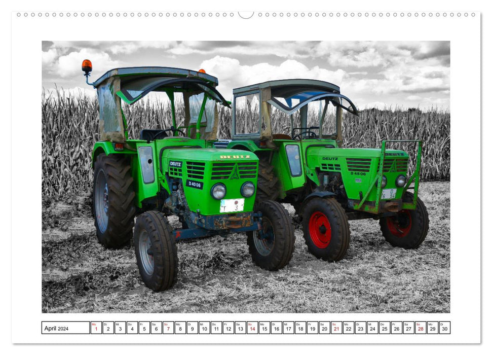 Tracteurs allemands d'autrefois (calendrier mural CALVENDO 2024) 