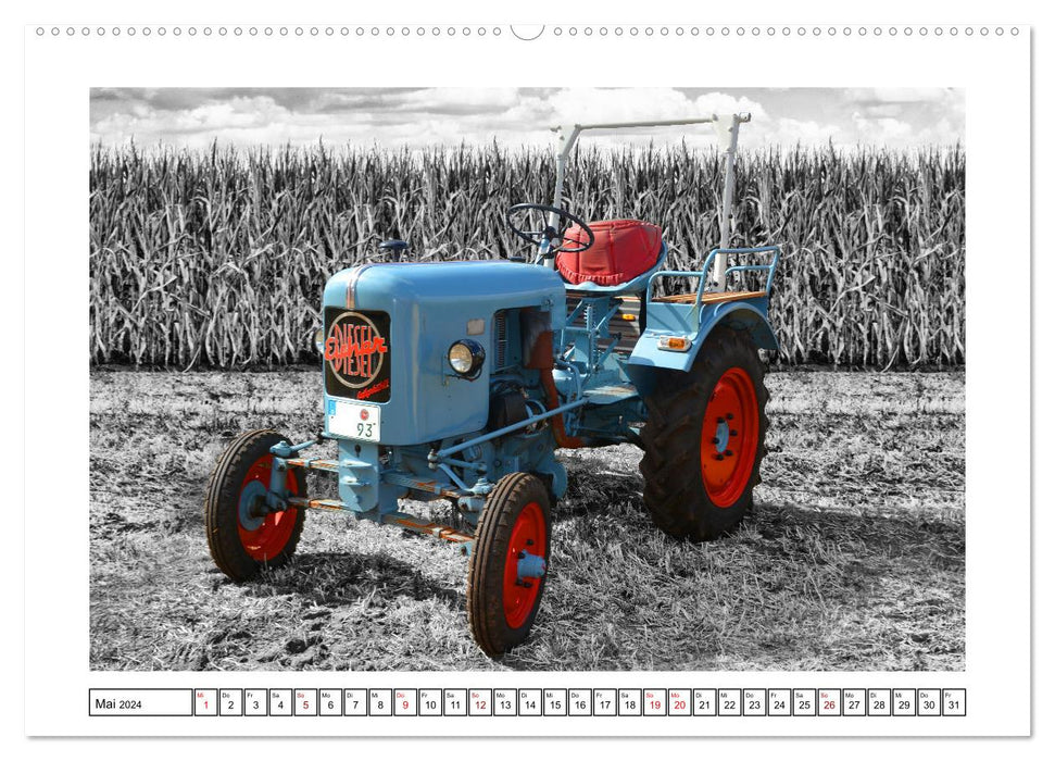 Tracteurs allemands d'autrefois (calendrier mural CALVENDO 2024) 