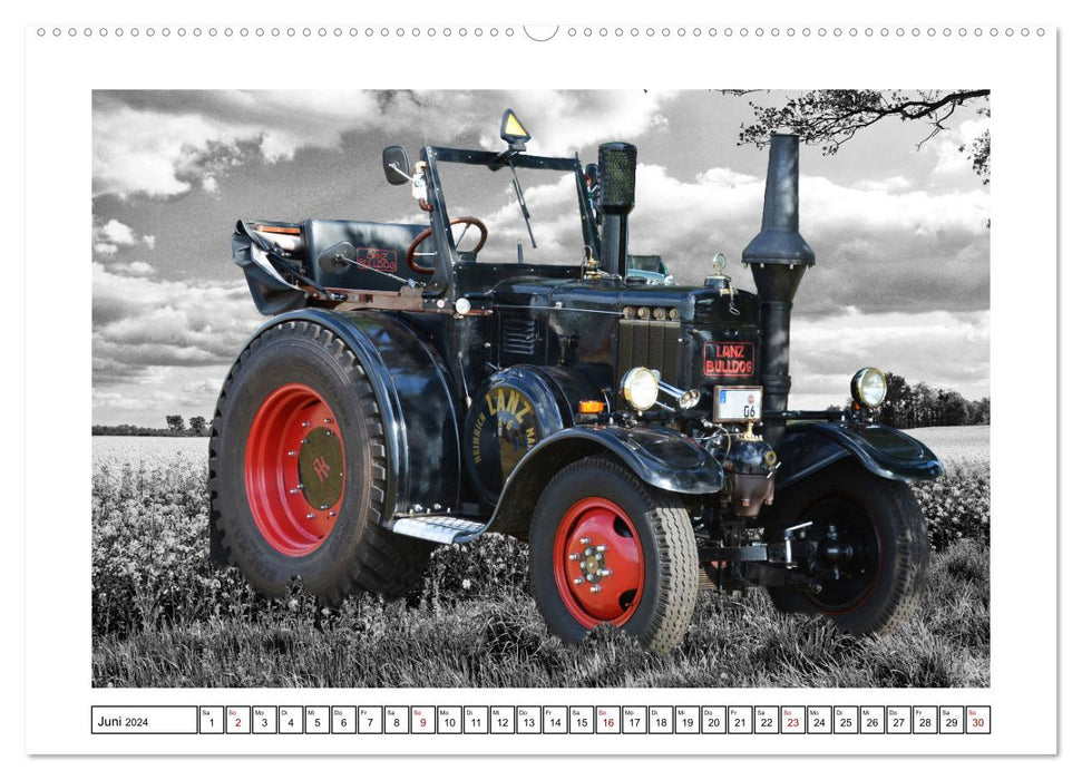 Tracteurs allemands d'autrefois (calendrier mural CALVENDO 2024) 