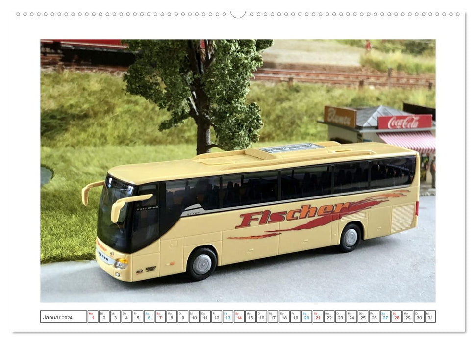 Miniaturbusse (CALVENDO Wandkalender 2024)