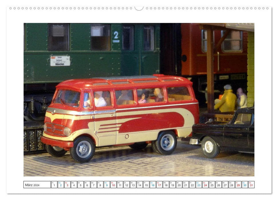 Miniaturbusse (CALVENDO Wandkalender 2024)