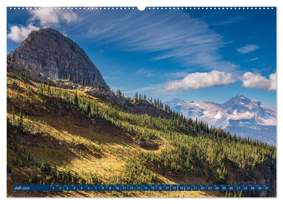 Parc national des Glaciers – Aventure dans les montagnes Rocheuses (Calvendo Premium Wall Calendar 2024) 