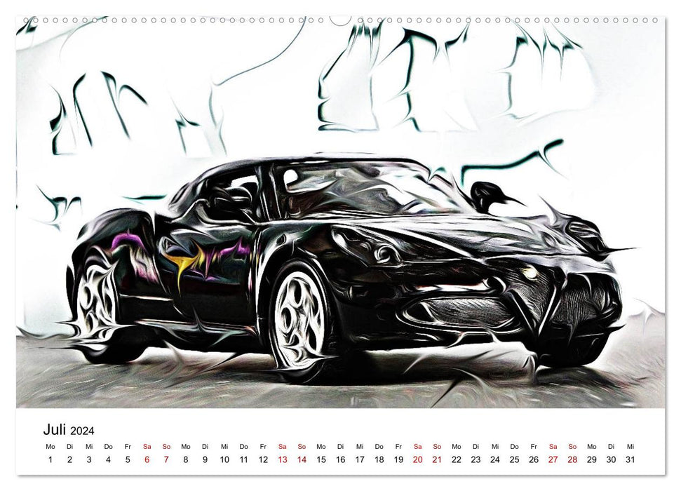 Surreale Autowelten (CALVENDO Premium Wandkalender 2024)