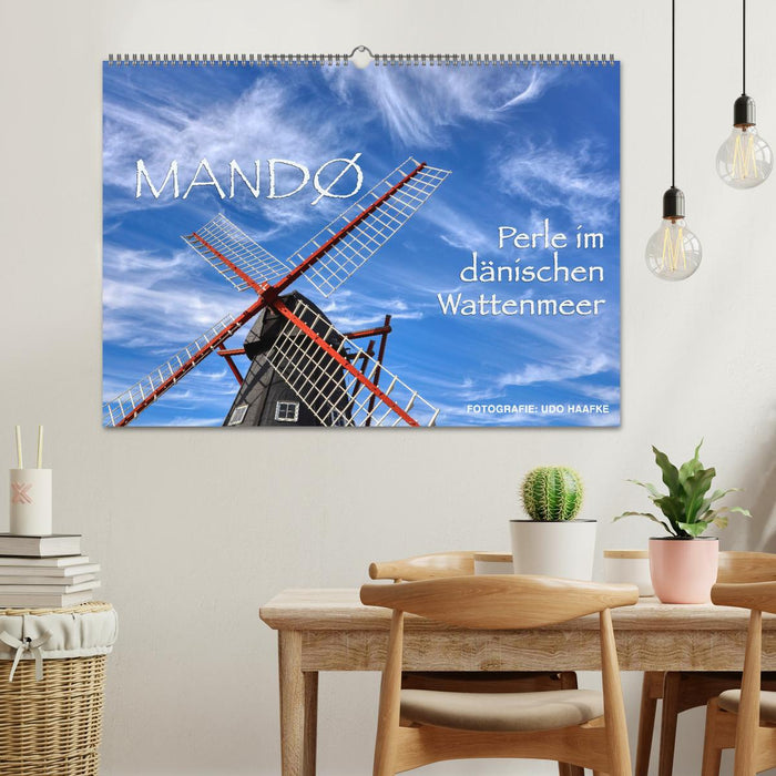 Mandø - Perle dans la mer des Wadden danoise (calendrier mural CALVENDO 2024) 