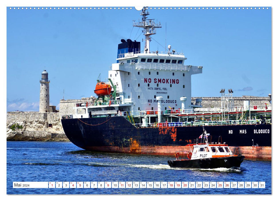CUBA PILOT - Lotsenboote im Einsatz in Havanna (CALVENDO Premium Wandkalender 2024)