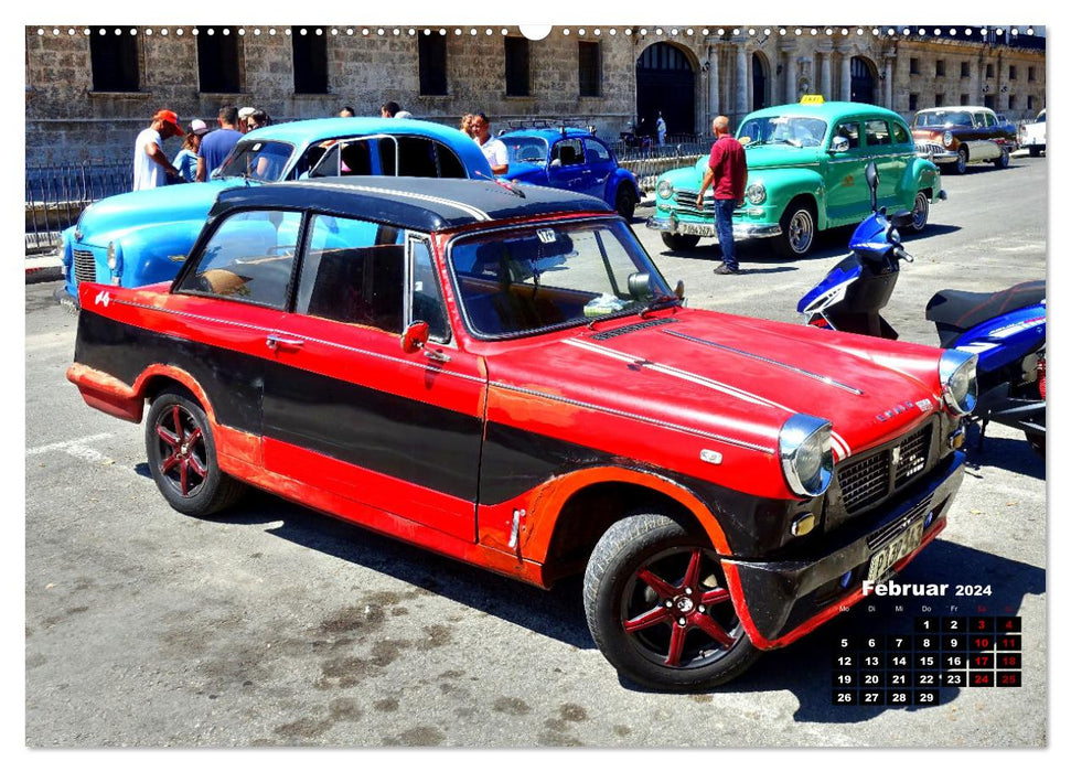 Triumph Herald - Ein britischer Klassiker in Havanna (CALVENDO Wandkalender 2024)