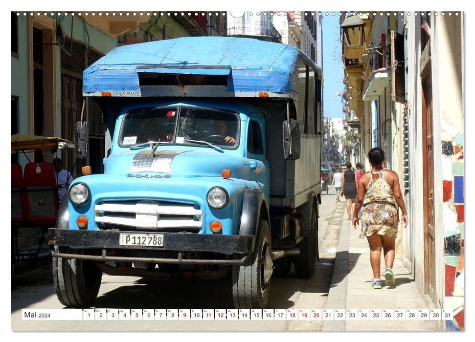 LKW Veteranen - Oldtimer der Marke Dodge in Kuba (CALVENDO Premium Wandkalender 2024)