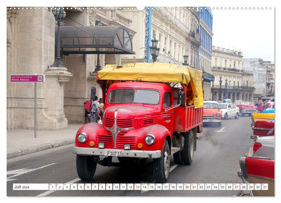 LKW Veteranen - Oldtimer der Marke Dodge in Kuba (CALVENDO Premium Wandkalender 2024)