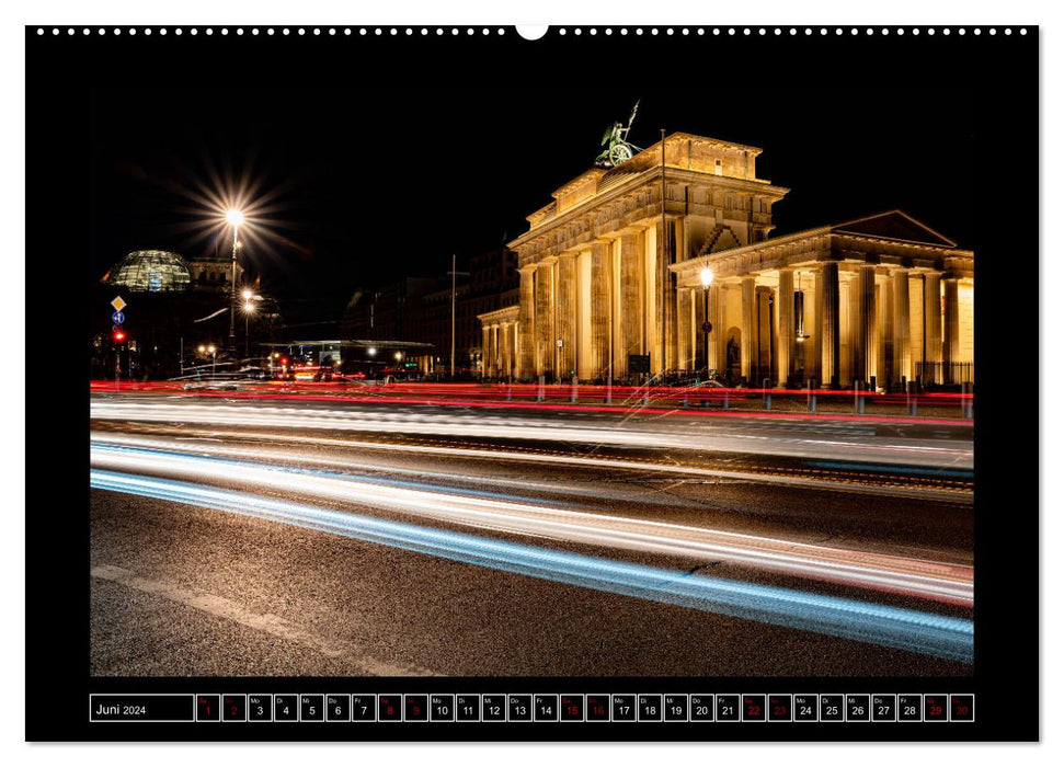 Berlin im Dunkeln (CALVENDO Wandkalender 2024)