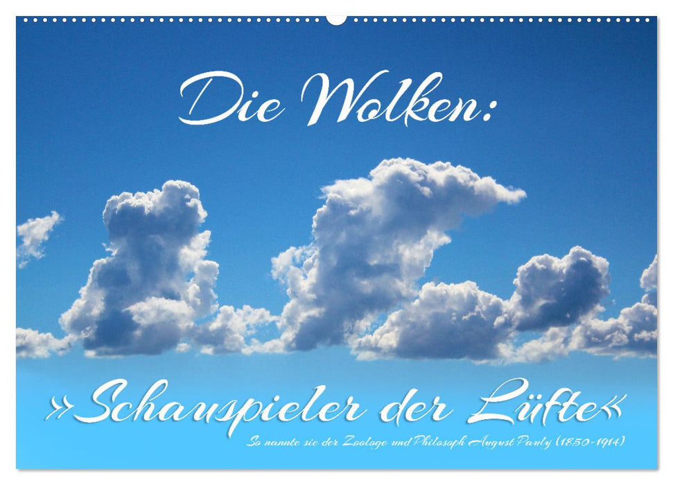 The clouds: “Actors of the skies” (CALVENDO wall calendar 2024) 