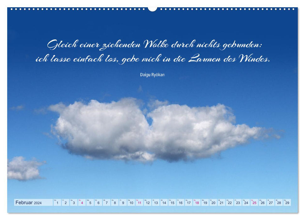 The clouds: “Actors of the skies” (CALVENDO wall calendar 2024) 