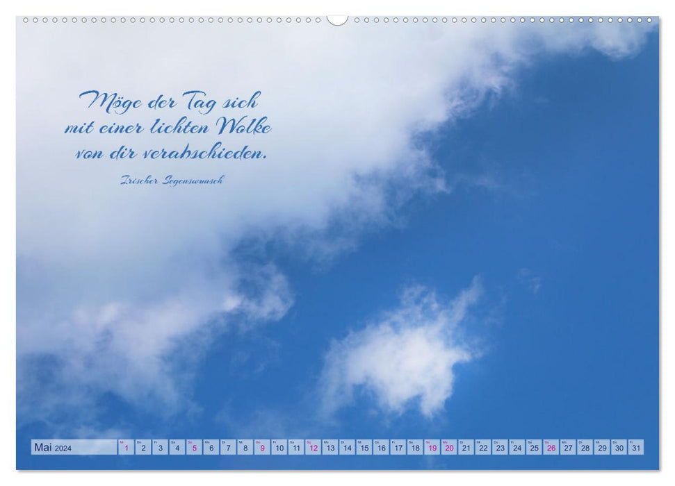 The clouds: “Actors of the skies” (CALVENDO wall calendar 2024) 