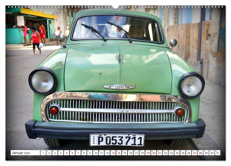 Auto-Legende Hillman - Eine britische Traditionsmarke in Kuba (CALVENDO Wandkalender 2024)