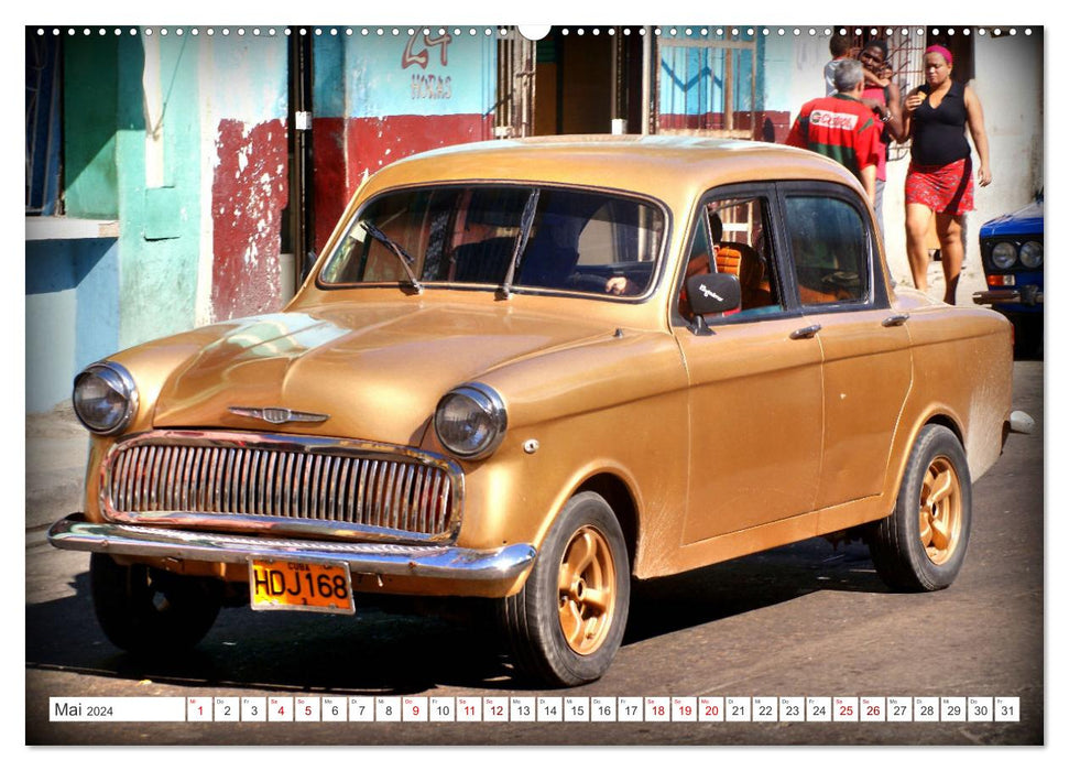 Car legend Hillman - a traditional British brand in Cuba (CALVENDO wall calendar 2024) 