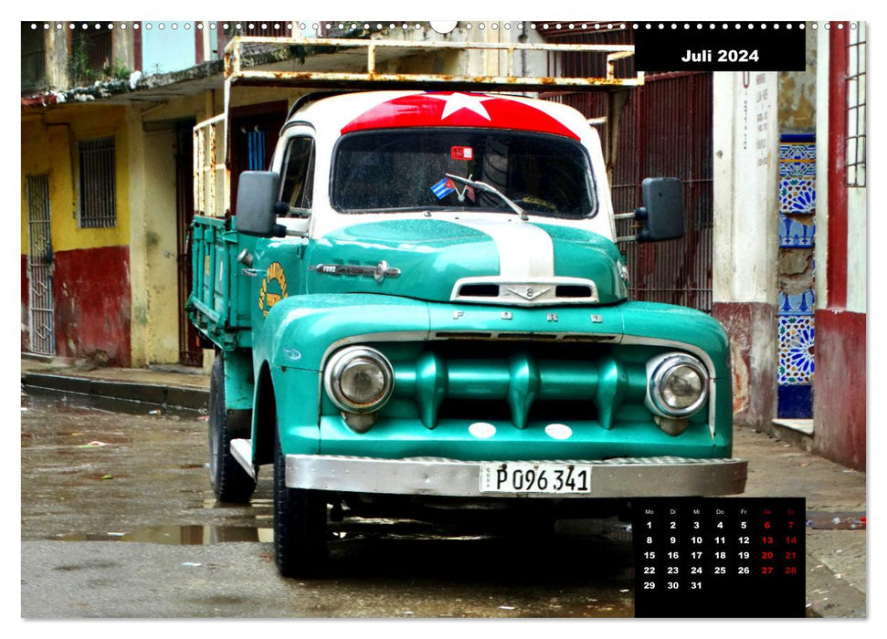 FORD TRUCKS IN KUBA - Veteranen der Strasse (CALVENDO Premium Wandkalender 2024)