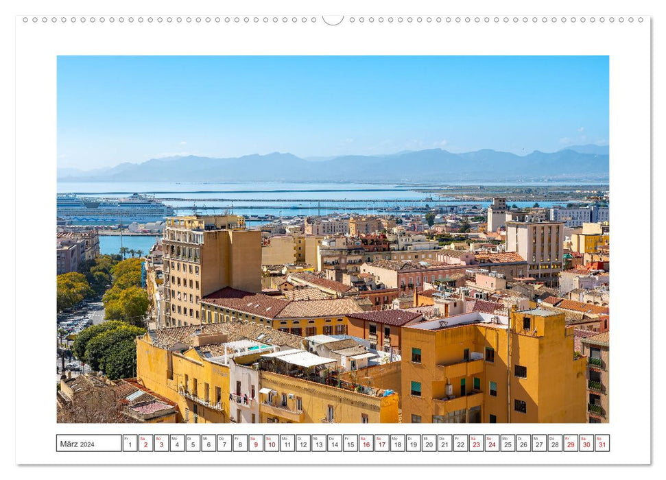 Cagliari - city with a special magic (CALVENDO Premium Wall Calendar 2024) 