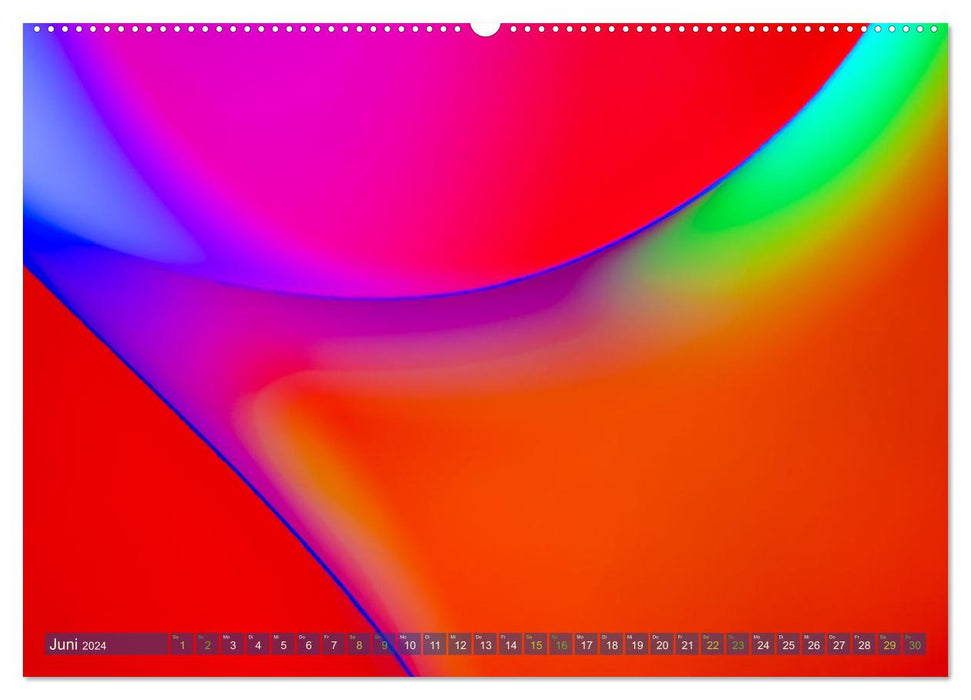 Formen und Farben - Abstrakte Makrofotografie (CALVENDO Wandkalender 2024)