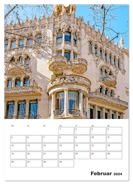 Barcelona - Urlaubsplaner (CALVENDO Premium Wandkalender 2024)