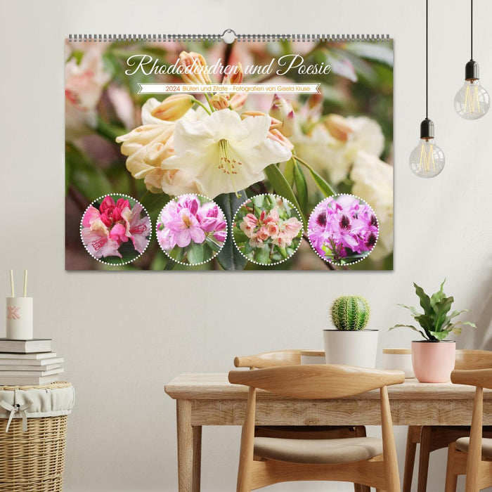 Rhododendrons and poetry (CALVENDO wall calendar 2024) 