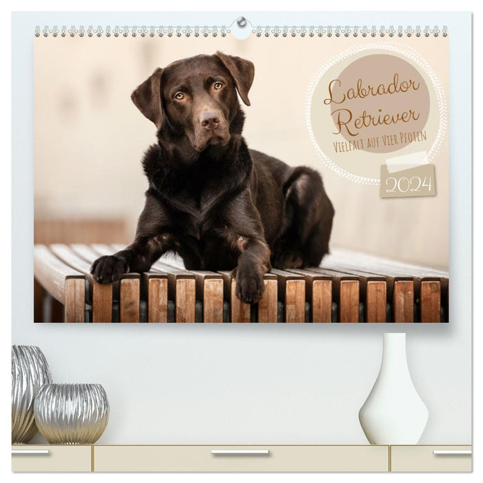 Labrador Retriever - Diversity on Four Paws (CALVENDO Premium Wall Calendar 2024) 