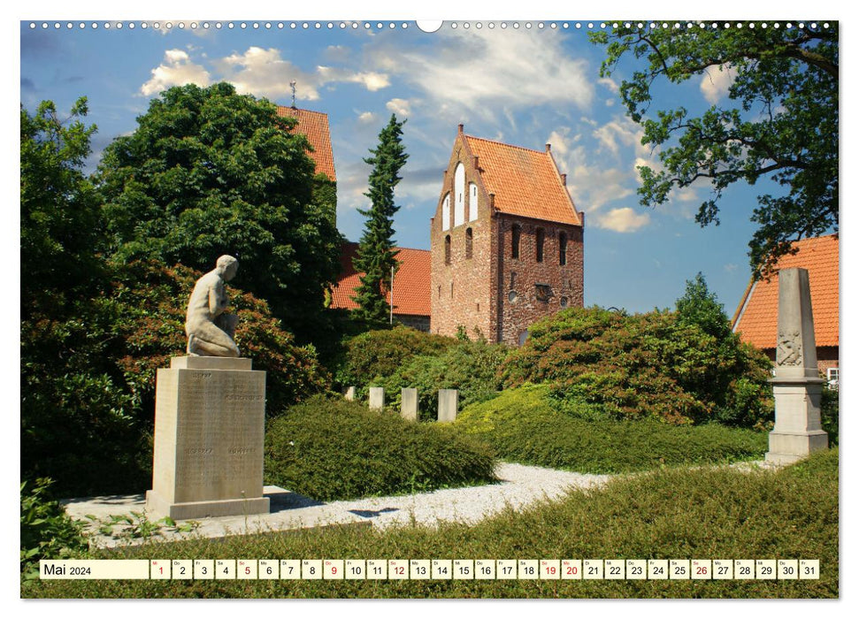 Picture book village Wiefelstede (CALVENDO Premium Wall Calendar 2024) 