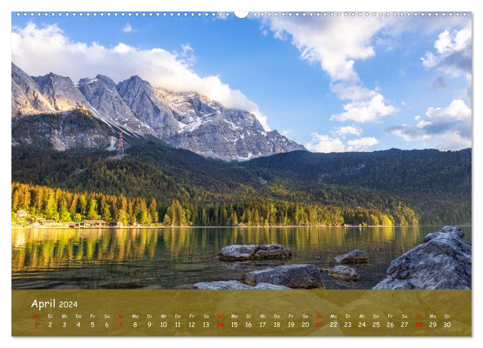 Mountain paradise Garmisch - fantastic impressions (CALVENDO Premium wall calendar 2024) 