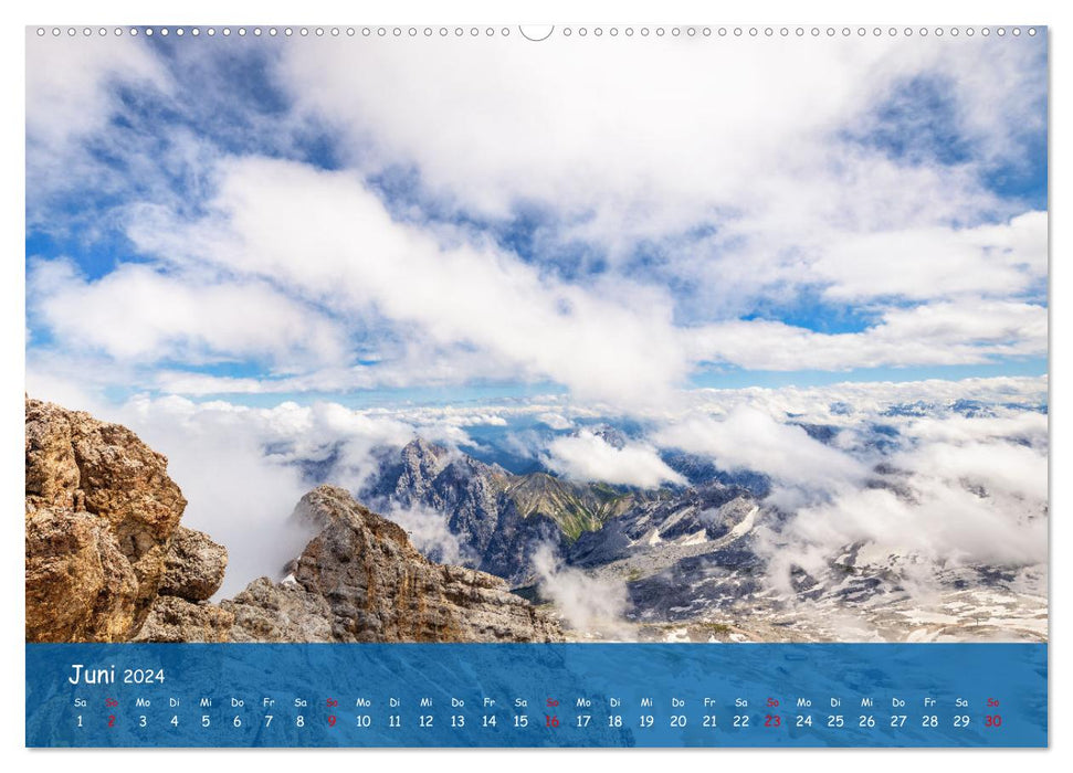 Bergparadies Garmisch - traumhafte Impressionen (CALVENDO Premium Wandkalender 2024)