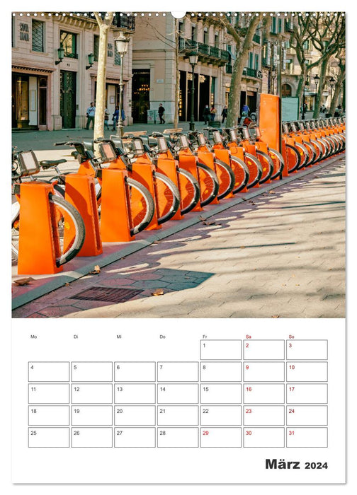 Barcelona - Holiday Planner (CALVENDO Wall Calendar 2024) 
